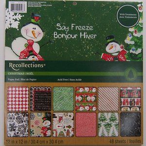 RECOLLECTIONS - "Say Freeze" Paper Pad